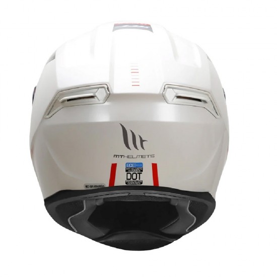 MT Full face  Hummer Solid Gloss Pearl White 