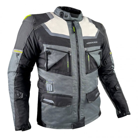 Μπουφάν Μηχανής Nordcode Adventure Evo 24 EN 17092 Ανδρικό 4 εποχών Σκουρο Γκρι-Μαύρο