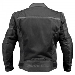 Nordcode Καλοκαιρινό Ανδρικό Μπουφάν Μηχανής Aero-R II Black