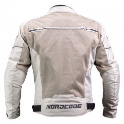 Nordcode Καλοκαιρινό Ανδρικό Μπουφάν Μηχανής Aero-R II Γκρί