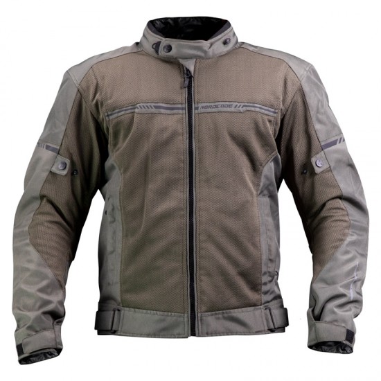 Nordcode Καλοκαιρινό Ανδρικό Μπουφάν Μηχανής Aero-R II Olive Grey