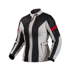 Nordcode Καλοκαιρινό Γυναικείο Μπουφάν Μηχανής Fight Air Lady Grey-Black