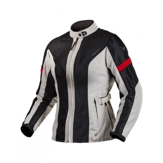 Nordcode Καλοκαιρινό Γυναικείο Μπουφάν Μηχανής Fight Air Lady Grey-Black