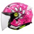 LS2 OF622 Funny II  Paws Gloss Pink