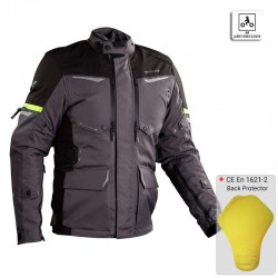 Μπουφάν Μηχανής Nordcode Senegal Dark Grey Fluo