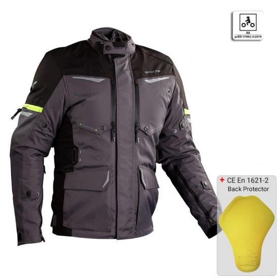 Μπουφάν Μηχανής Nordcode Senegal Dark Grey Fluo