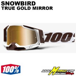 Μάσκα 100% Racecraft 2 Snowbird Mirror True Gold  Lens
