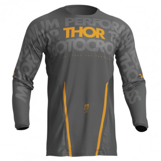 Μπλούζα MX Thor Pulse Mono Yellow/Gray