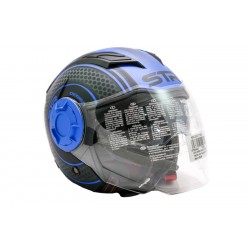 STR Tron Black-Blue Matt