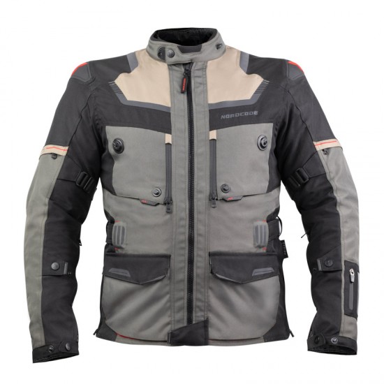 Μπουφάν Μηχανής Nordcode Adventure Evo colorversion 24 Olive Grey-Sand