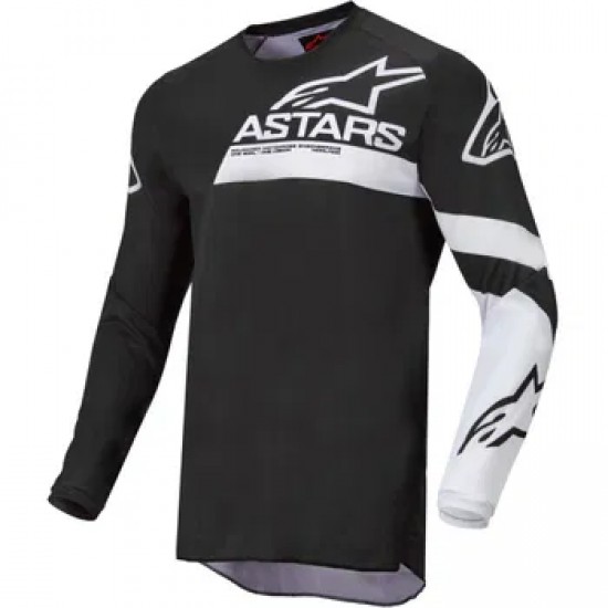 Μπλούζα MX Alpinestars Fluid Chaser S21 Black/White