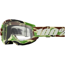 Μάσκα 100% Strata 2 War Camo - Clear Lens