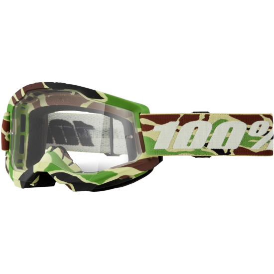 Μάσκα 100% Strata 2 War Camo - Clear Lens