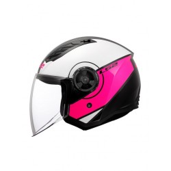 LS2 Airflow II Cover Matt White/Fuchsia