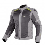 Nordcode Καλοκαιρινό Μπουφάν Μηχανής Fight Air Pro Μαύρο/Γκρι