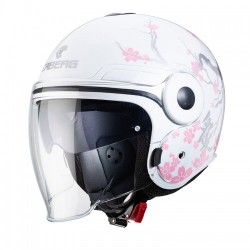 Caberg Uptown Bloom White Silver Pink