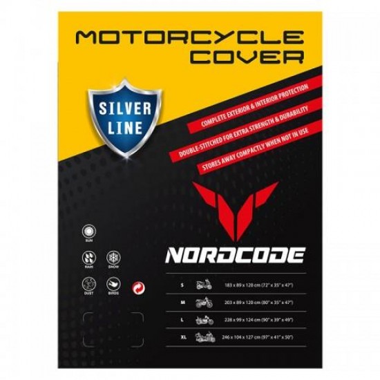 Κάλυμμα Μοτοσυκλέτας Nordcode Cover Silver Line MEDIUM