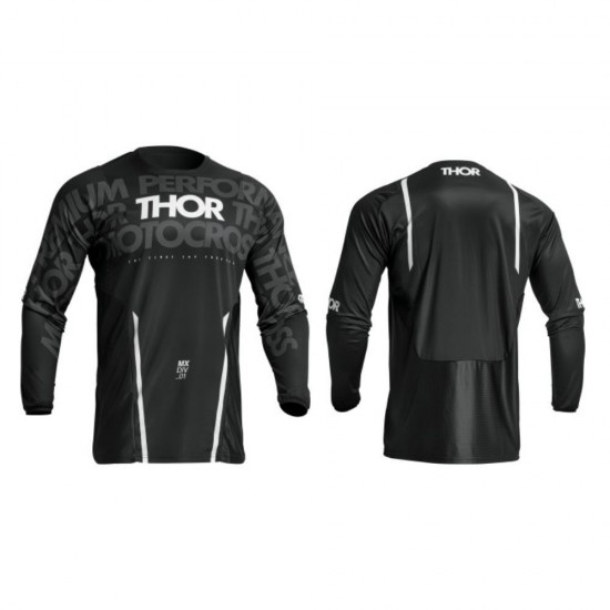 Μπλούζα MX Thor Pulse Mono Black/White