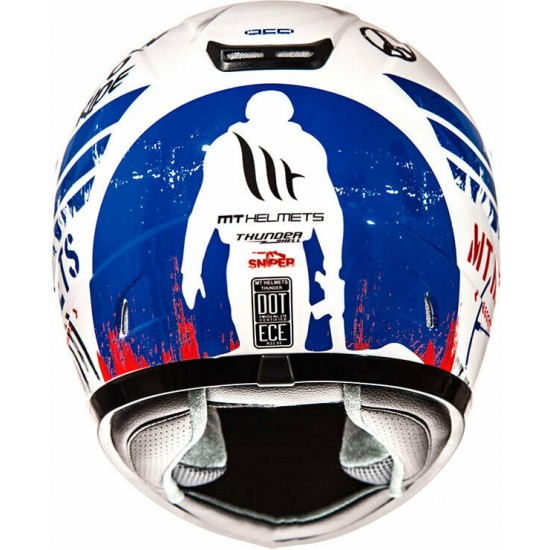 MT Thunder Sniper Junior White-Blue-Red