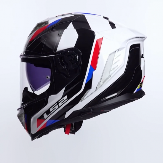 LS2 STORM III Sporty White Blue Red
