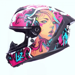 LS2 RAPID III Matt Cyberg Purple Cyan