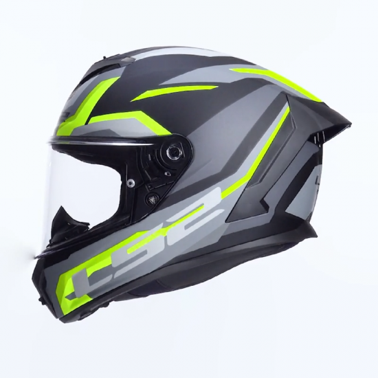 LS2 RAPID III Matt Hyper Black H‑V Yellow