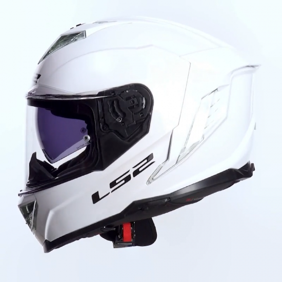 LS2 Storm III Solid Gloss White